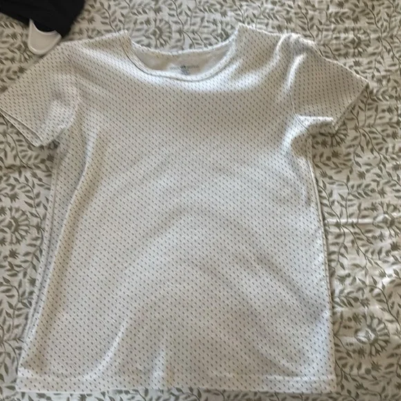 Brandy Melville Hailee Polka Dot Eyelet Tee - Picture 2 of 4